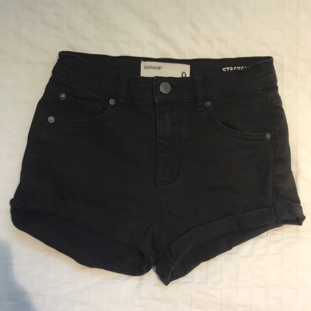 Garage Black Retro High Waist Short Size 0